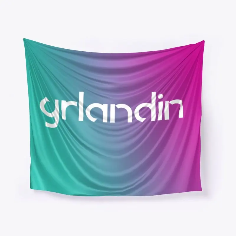 Grlandin Colorful Logo Wall Tapestry