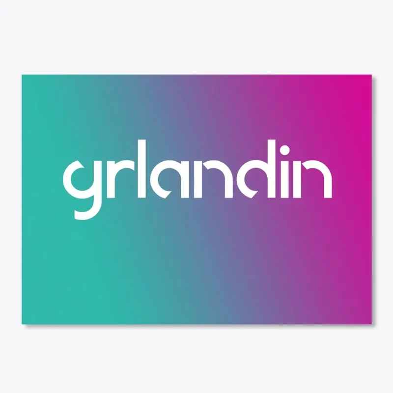 Grlandin Logo Colorful Sticker